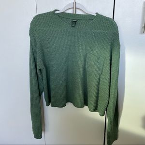 Wild Fable Green Long Sleeve Shirt size M